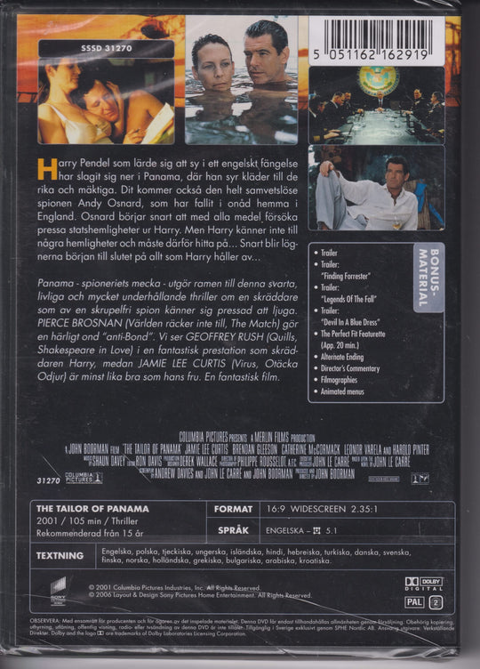 The Tailor of Panama. 2001. DVD. Ny i plast!