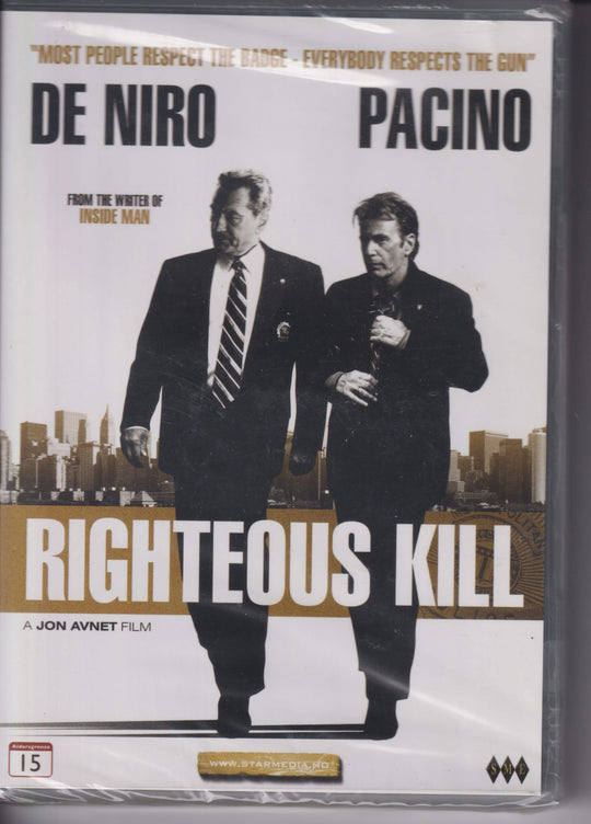 Righteous Kill. 2008. DVD. Ny i plast!