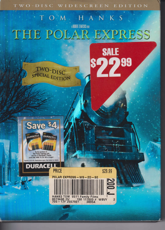 The Polar Express – Two-Disc Special Edition. 2004. DVD. Ny i plast!
