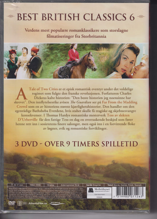 Best British Classics 6. DVD samleboks. Ny i plast!