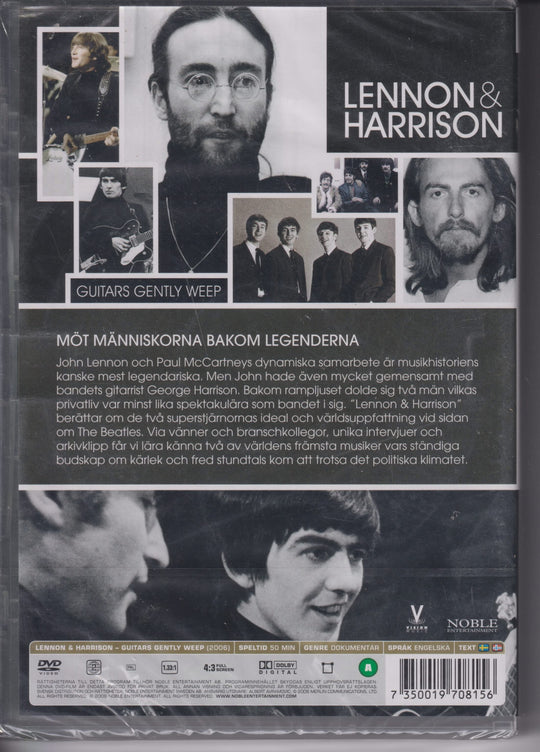Lennon & Harrison – Guitars Gently Weep. DVD. Ny i plast!