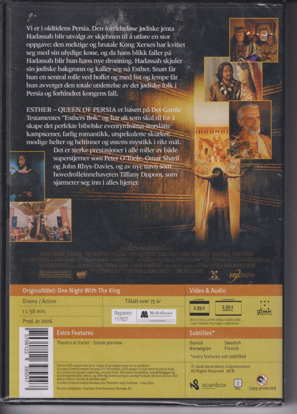 Esther – Queen of Persia. 2006. DVD. Ny i plast!
