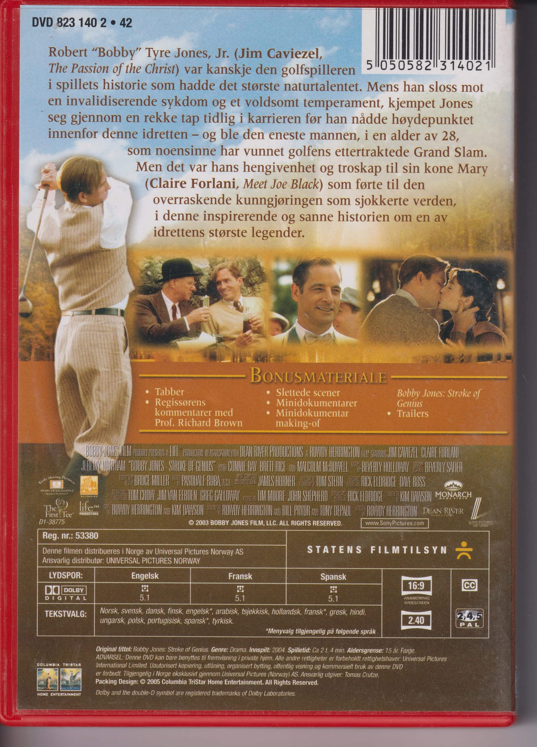 Bobby Jones – Stroke of Genius. 2004. DVD.