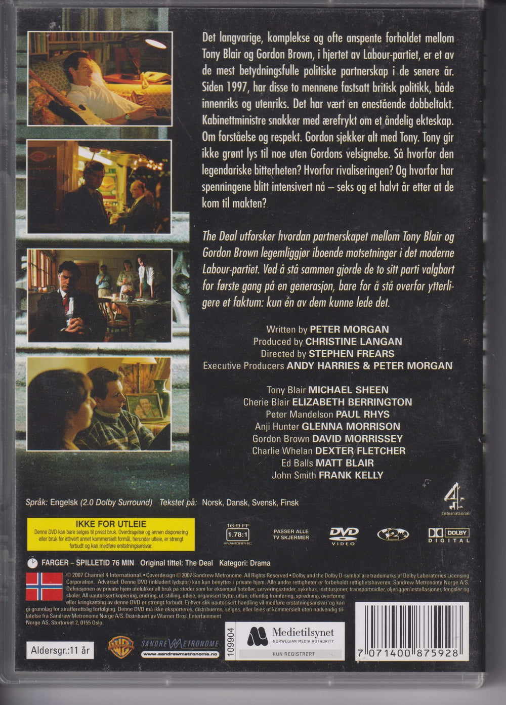 The Deal. 2003. DVD.