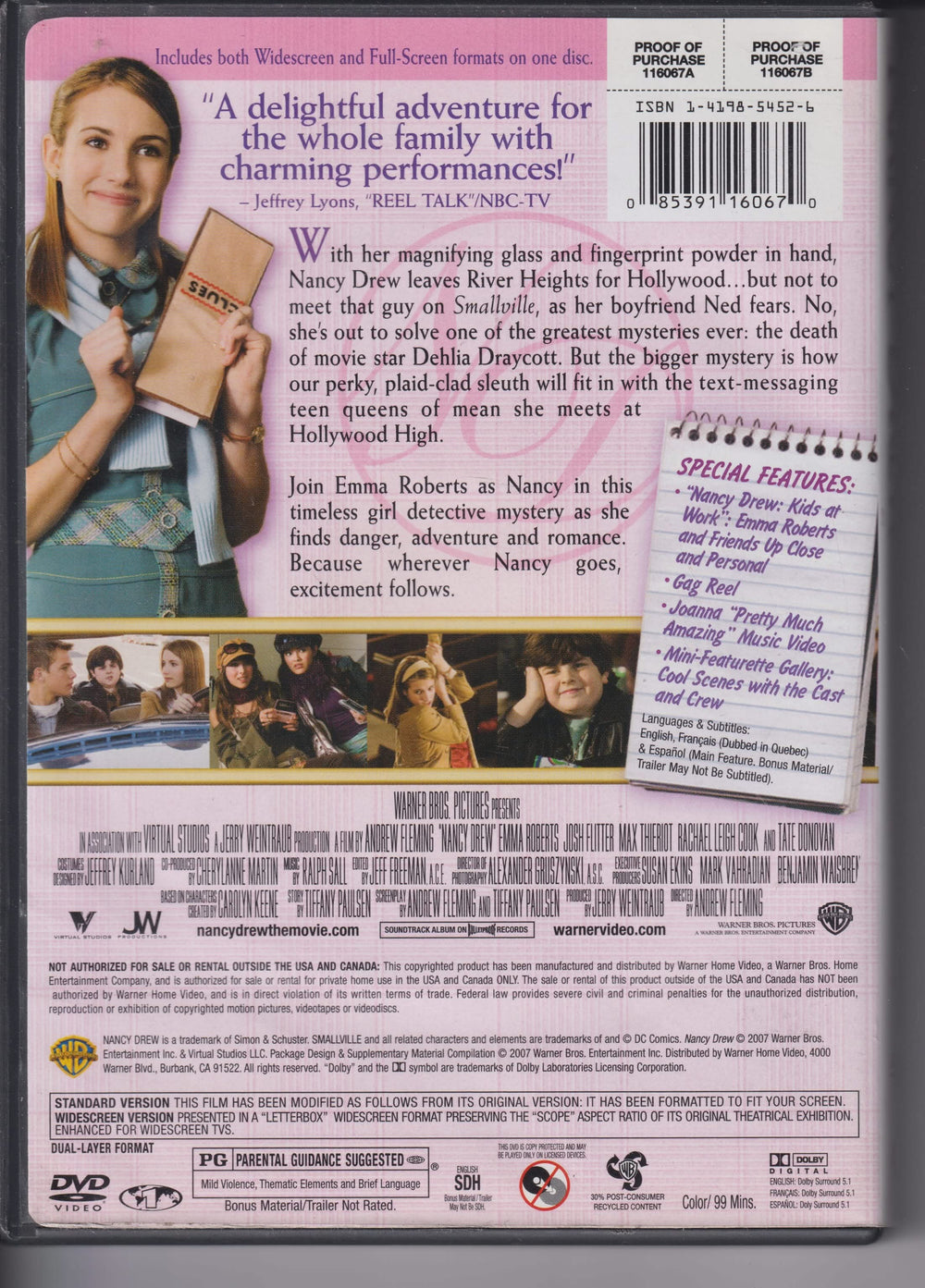 Nancy Drew. 2007. DVD.
