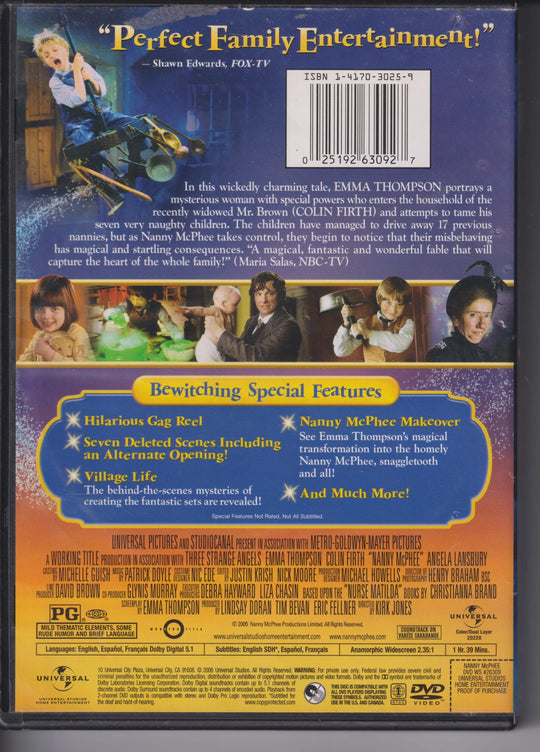 Nanny McPhee. 2005. DVD.
