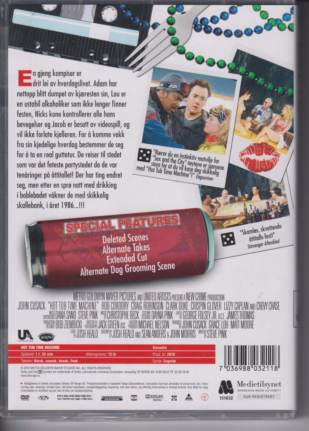 Hot Tub Time Machine. 2010. DVD.