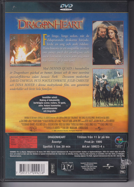 Dragonheart. 1996. DVD.