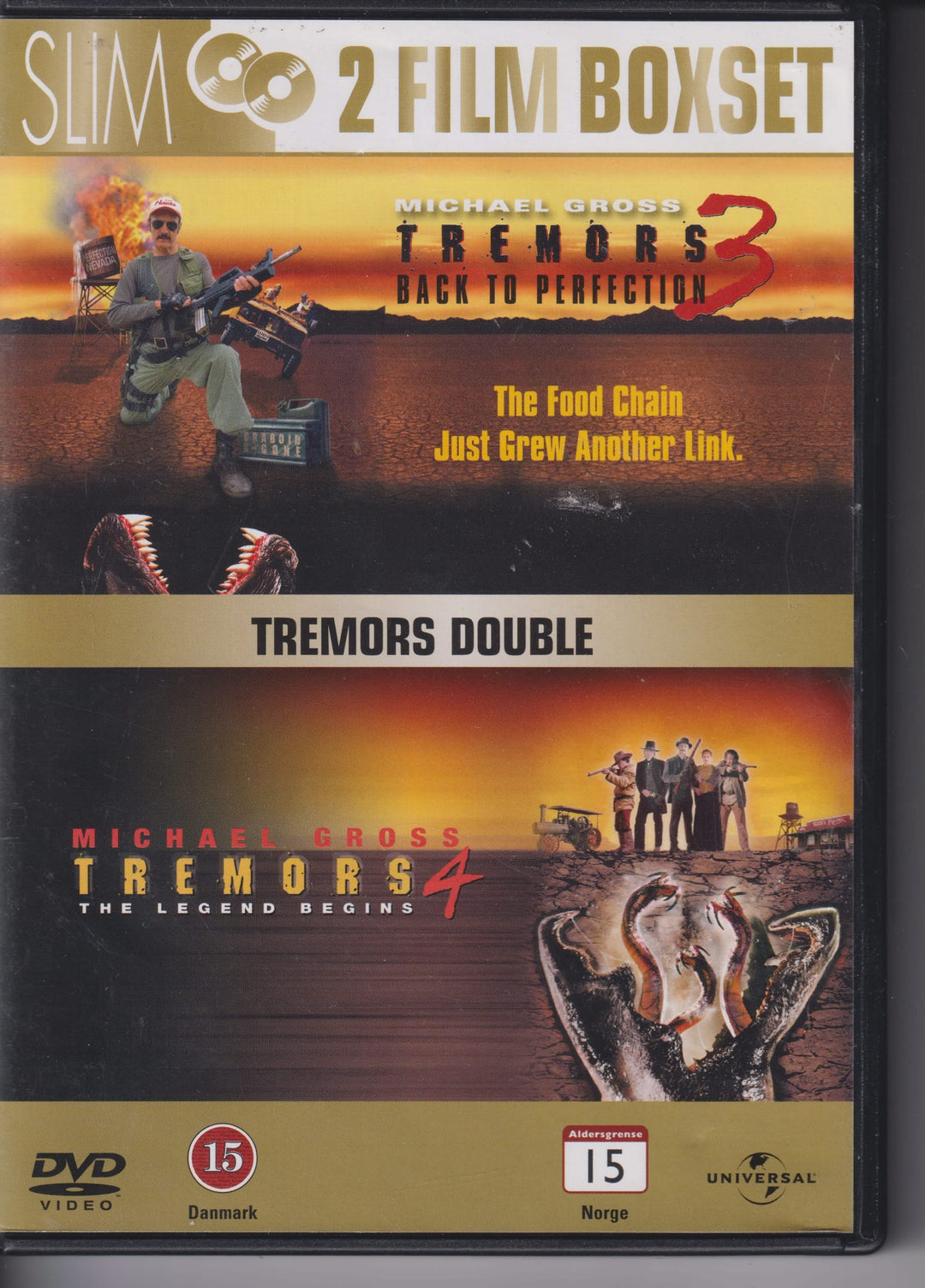 Tremors 3 & Tremors 4 – 2 Film Boxset. DVD samleboks.