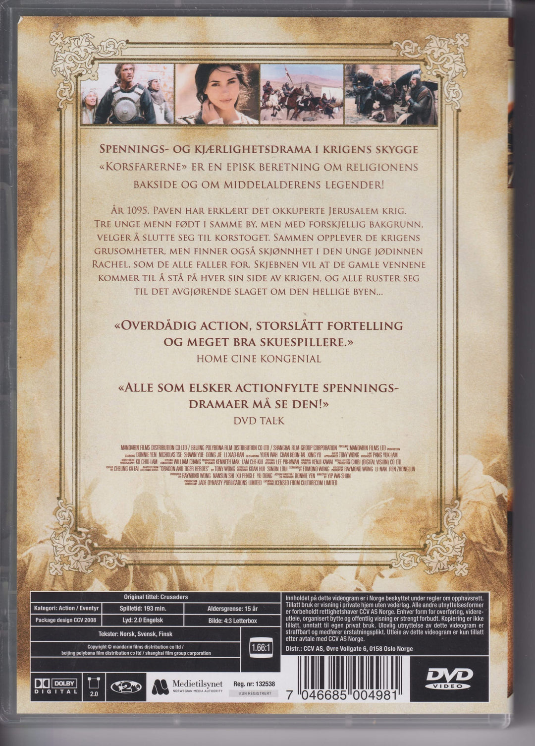 Korsfarerne. 2001. DVD.