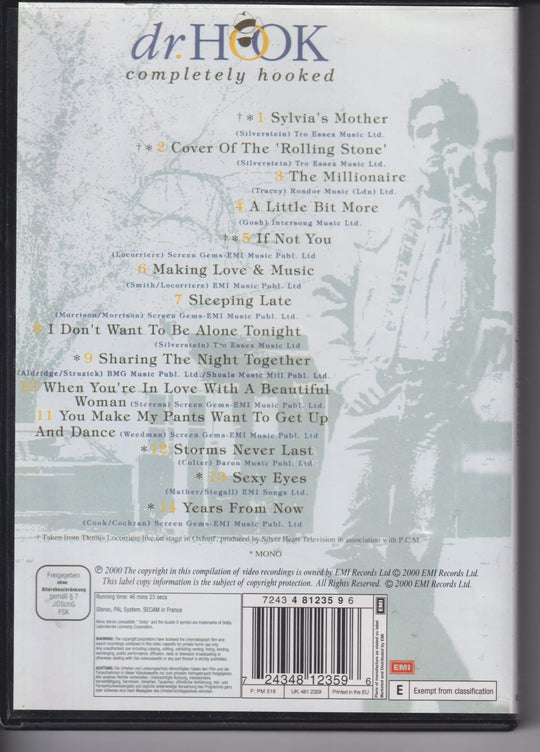 Dr. Hook – Completely Hooked. DVD.