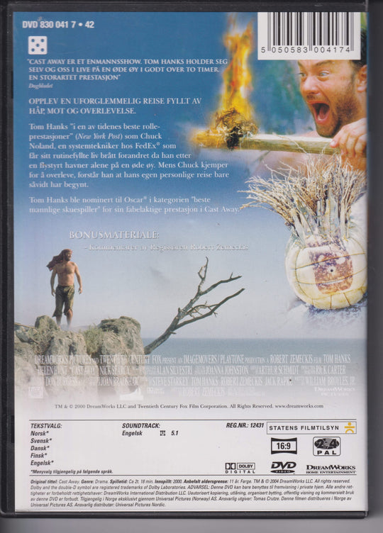 Cast Away. 2000. DVD.