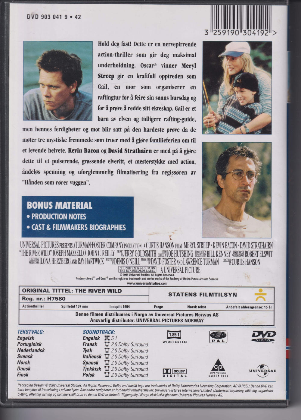 The River Wild. 1994. DVD.