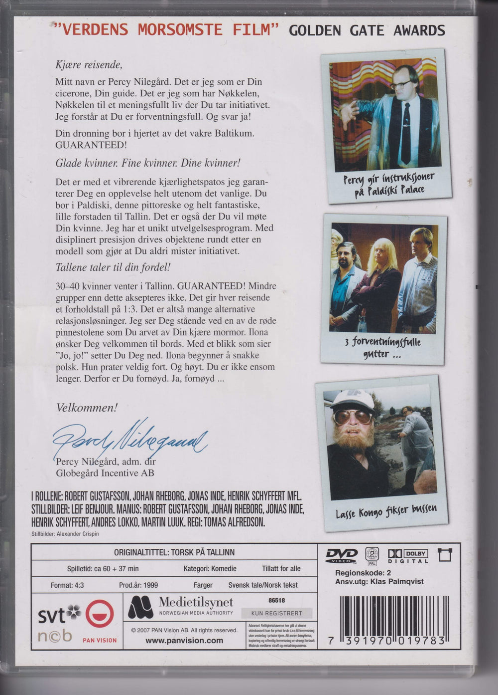 Torsk på Tallinn. 1999. DVD.