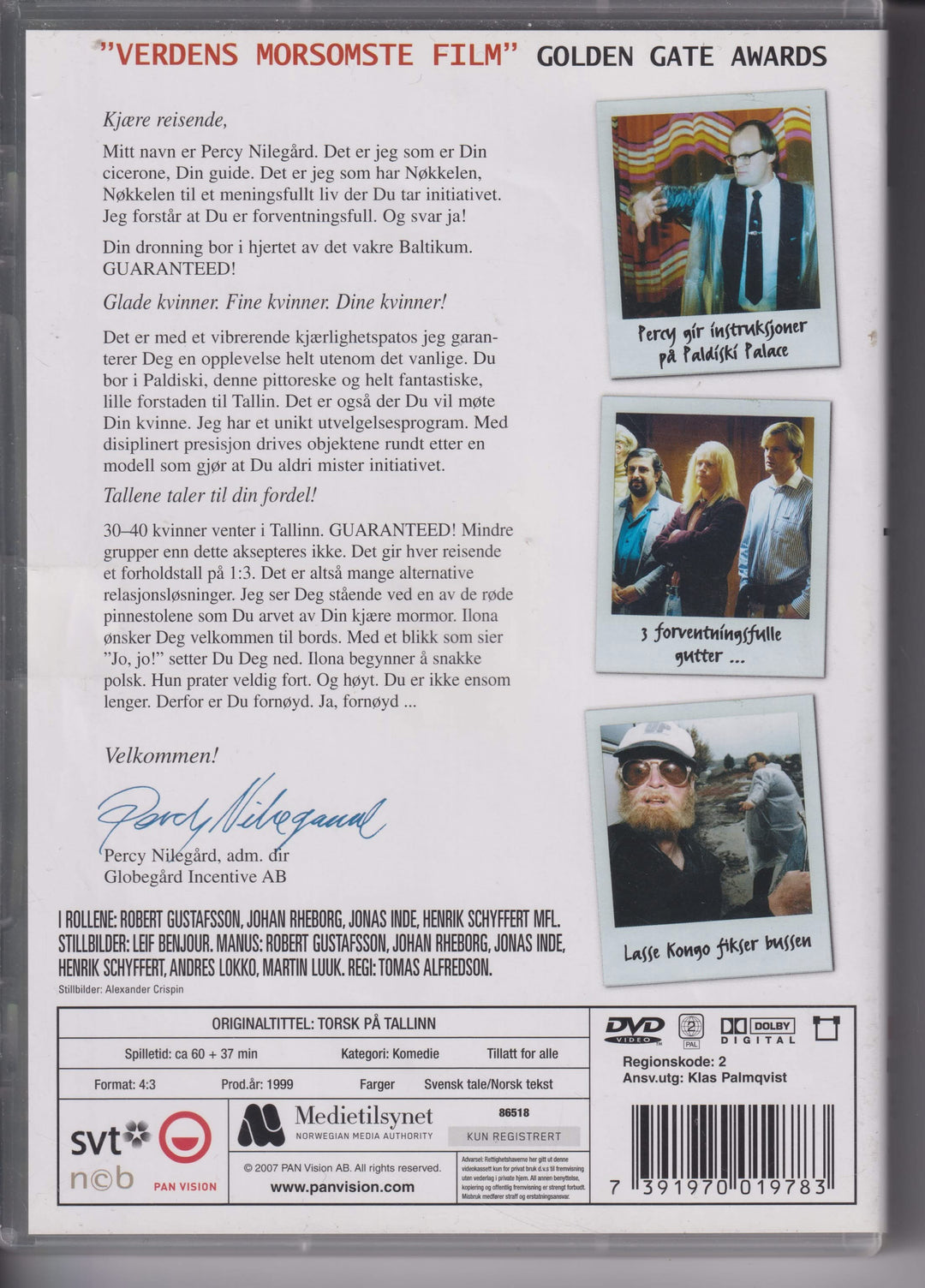 Torsk på Tallinn. 1999. DVD.