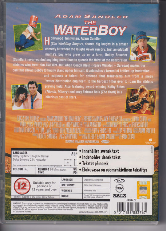 The Waterboy. 1998. DVD.