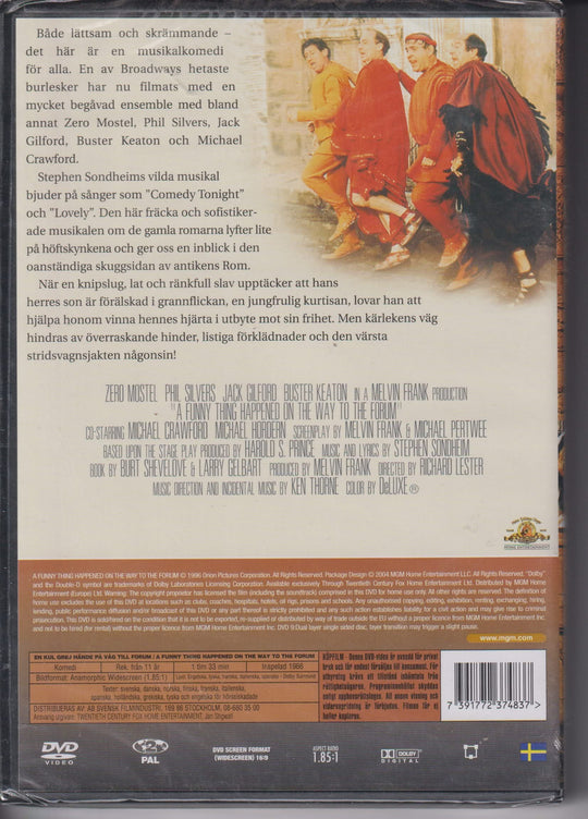 En kul grej hände på väg till Forum (A Funny Thing Happened on the Way to the Forum). 1966. DVD. Ny i plast!