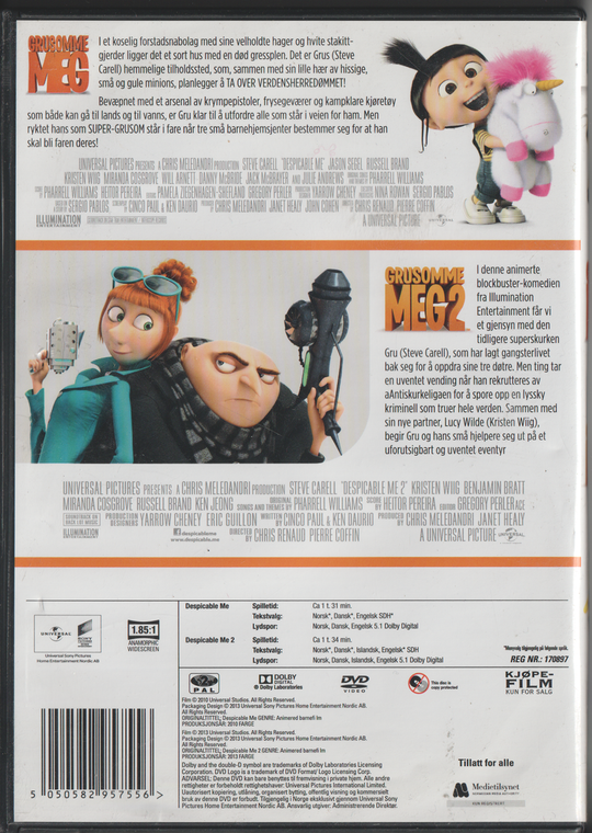 Grusomme Meg 1 & 2 (2013). DVD samleboks.