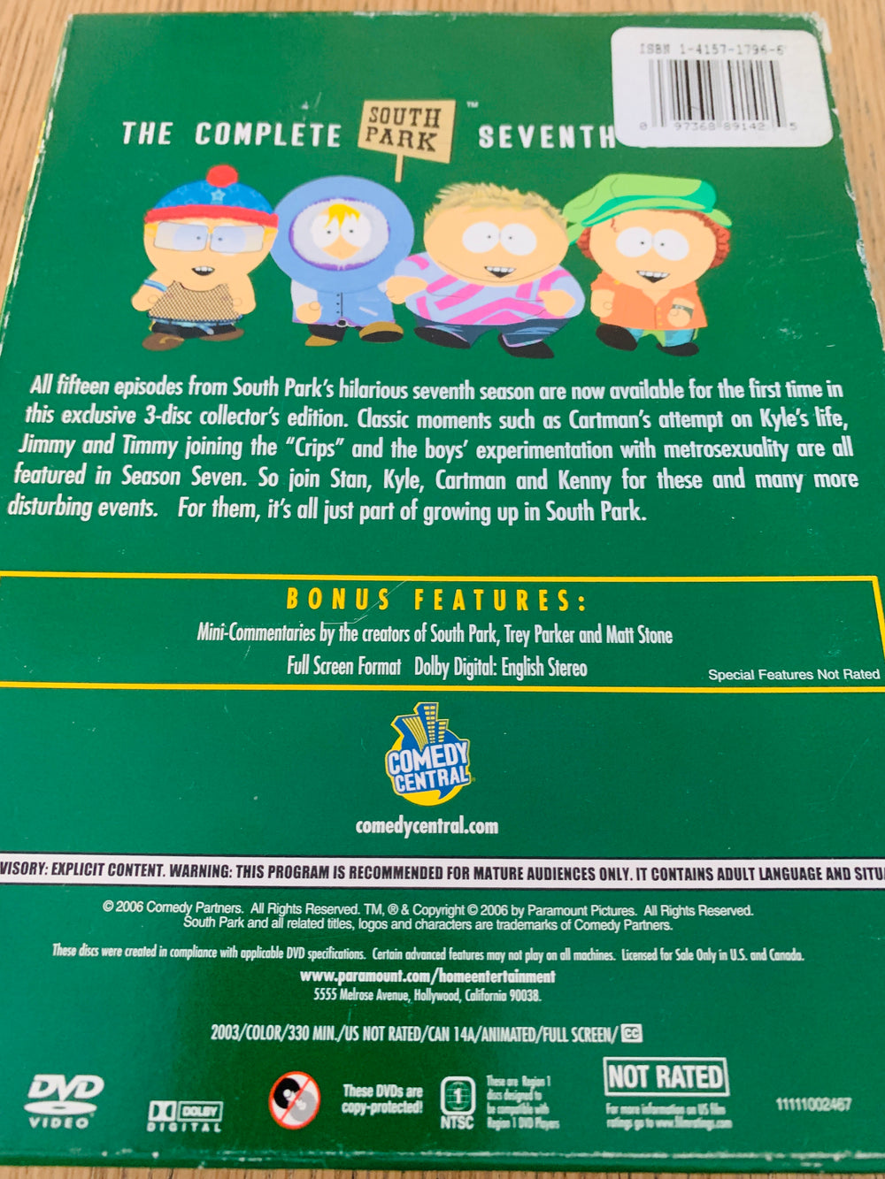South Park: The Complete Seventh Season (2003). DVD samleboks.