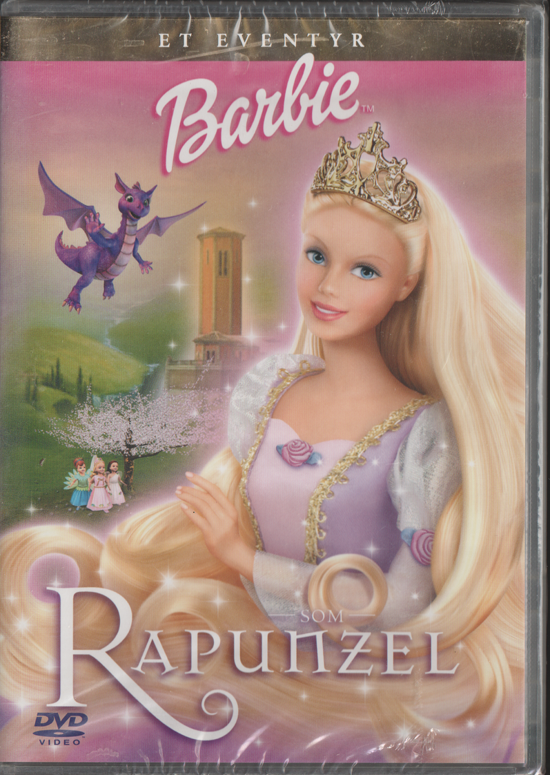 Barbie som Rapunzel. 2002. DVD. Ny i plast
