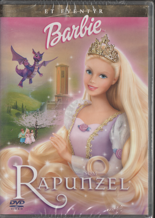 Barbie som Rapunzel. 2002. DVD. Ny i plast