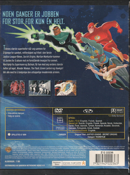 Justice League. DVD.