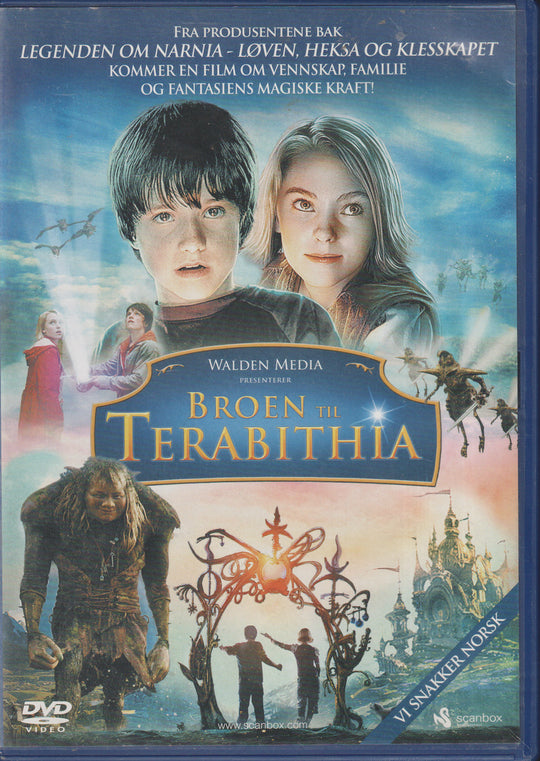 Broen til Terabithia. DVD.