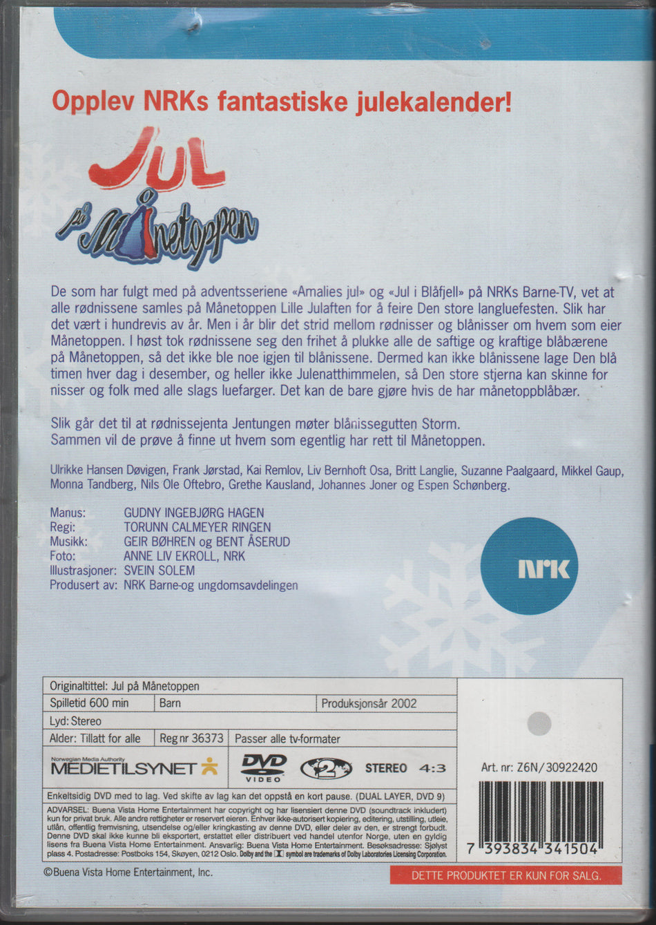 Jul på Månetoppen. DVD.