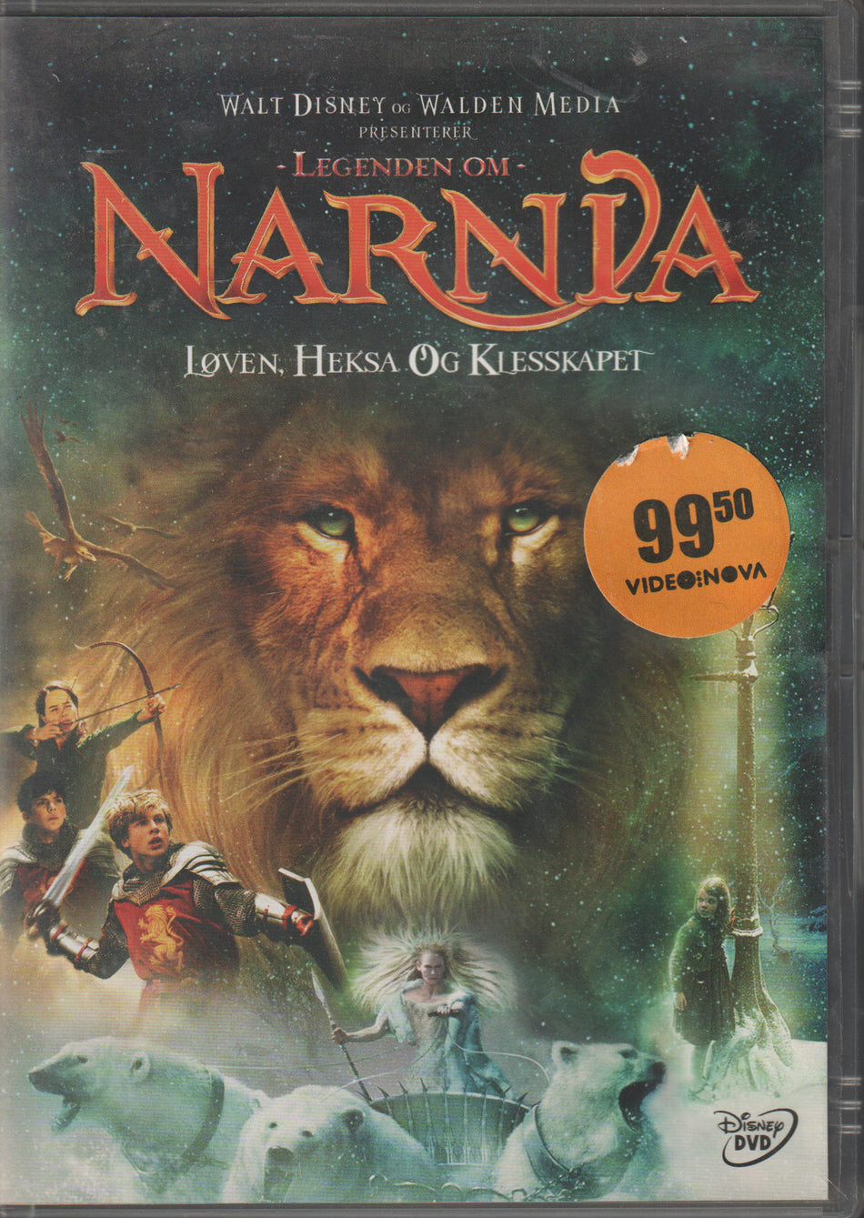 Legenden om Narnia - Løven, heksa og klesskapet. DVD.