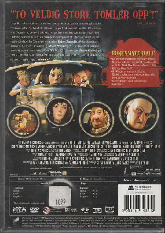 Monster House. DVD.
