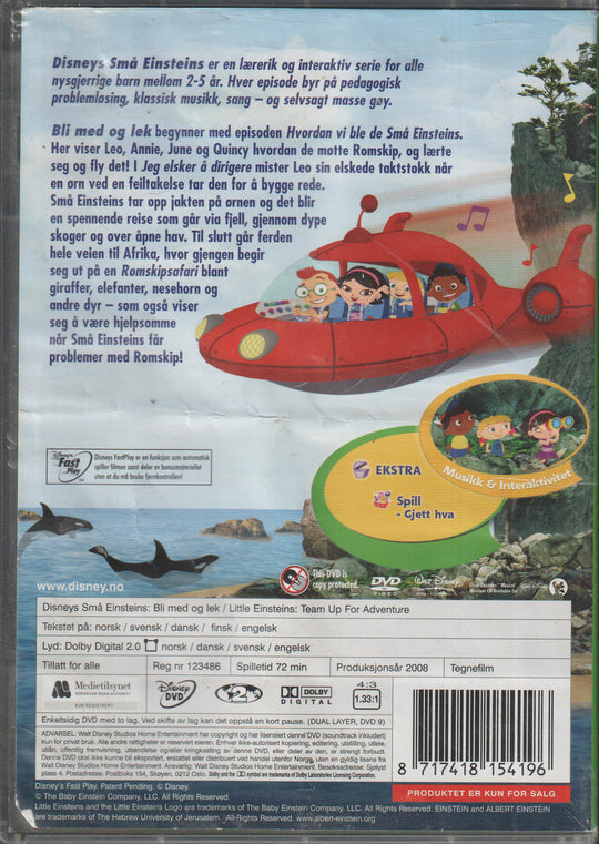 Små Einsteins - Bli med og lek Vol. 2. DVD.