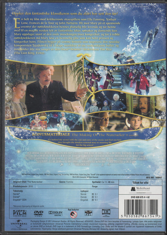 Nøtteknekkeren (The Nutcracker in 3D). DVD.