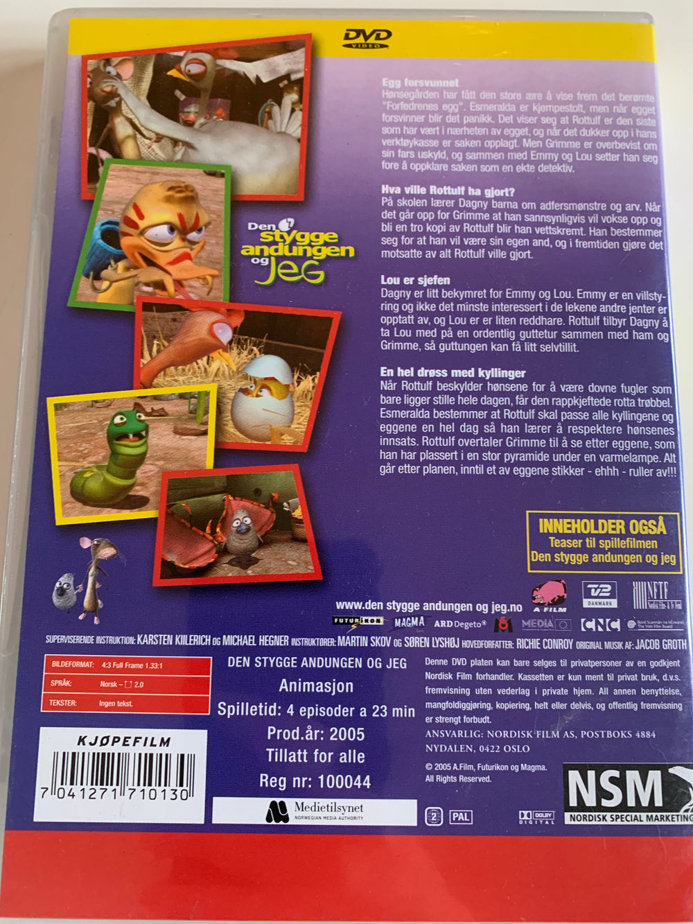 Den stygge andungen og jeg. DVD.