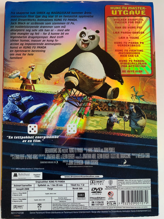 Kung Fu Panda (2-Disk Kung Fu Master-utgave). DVD.
