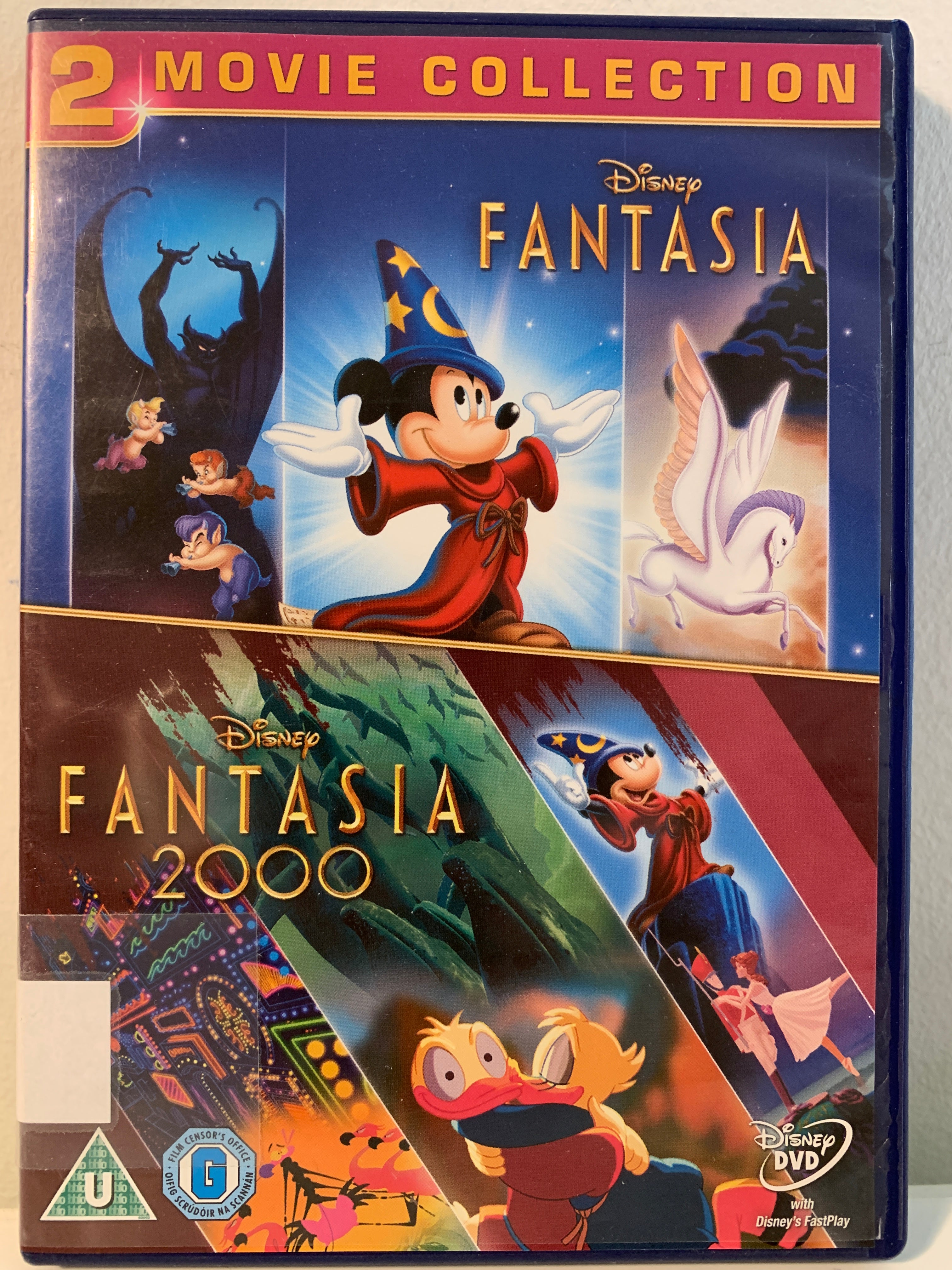 Fantasia / Fantasia 2000 (2 Movie Collection). DVD.