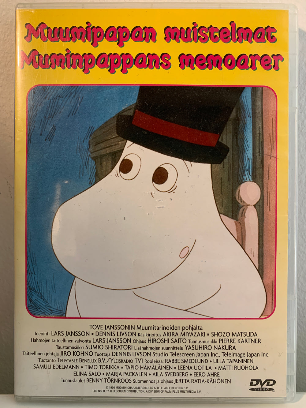 Muumipapan muistelmat / Muminpappans memoarer. DVD.