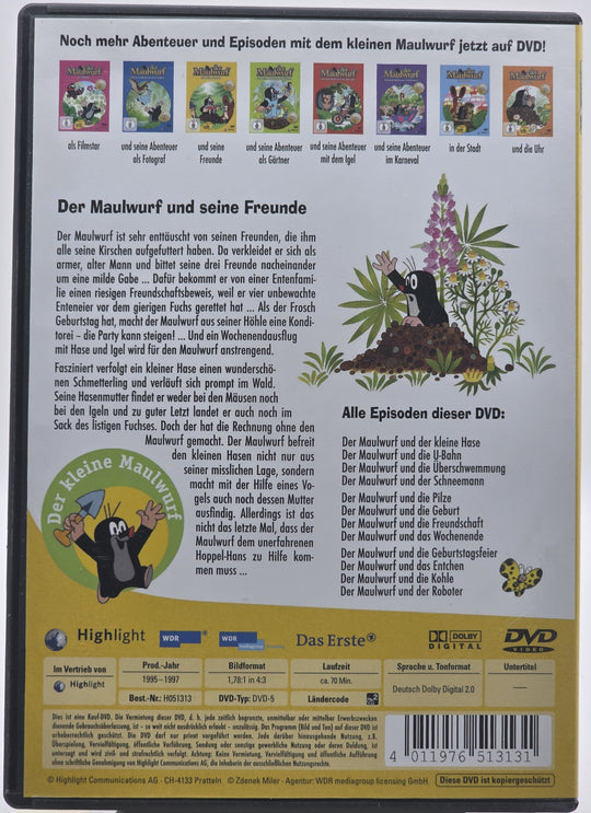 Der Maulwurf und seine Freunde. 1960-tallet. DVD.