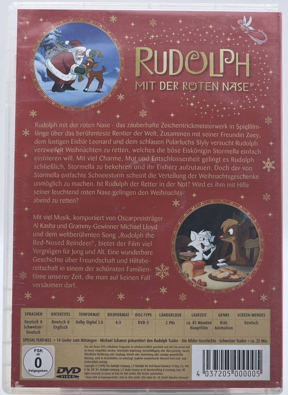 Rudolph mit der roten Nase – Der Kinofilm. 1998. DVD.