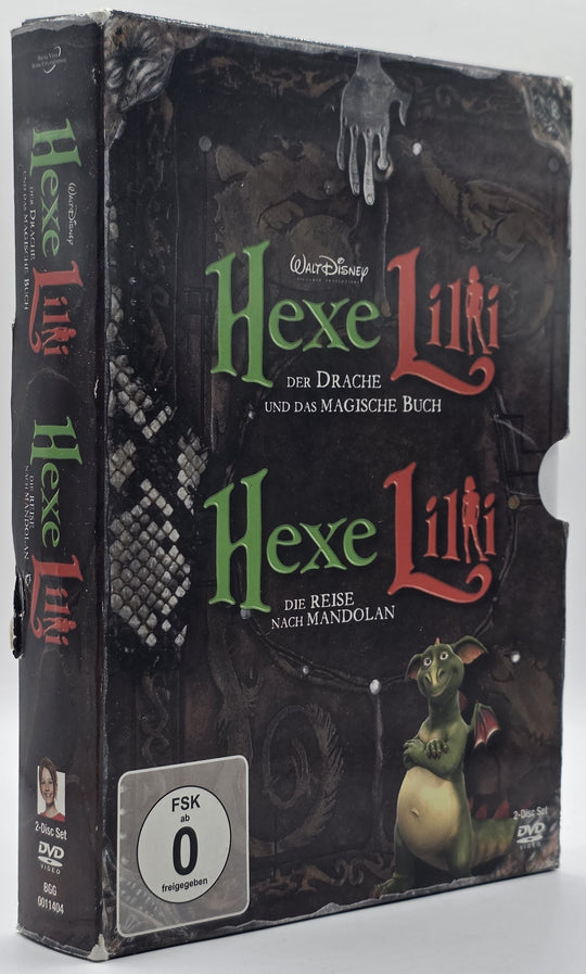 Hexe Lilli – Der Drache und das magische Buch & Die Reise nach Mandolan. 2009–2011. DVD.