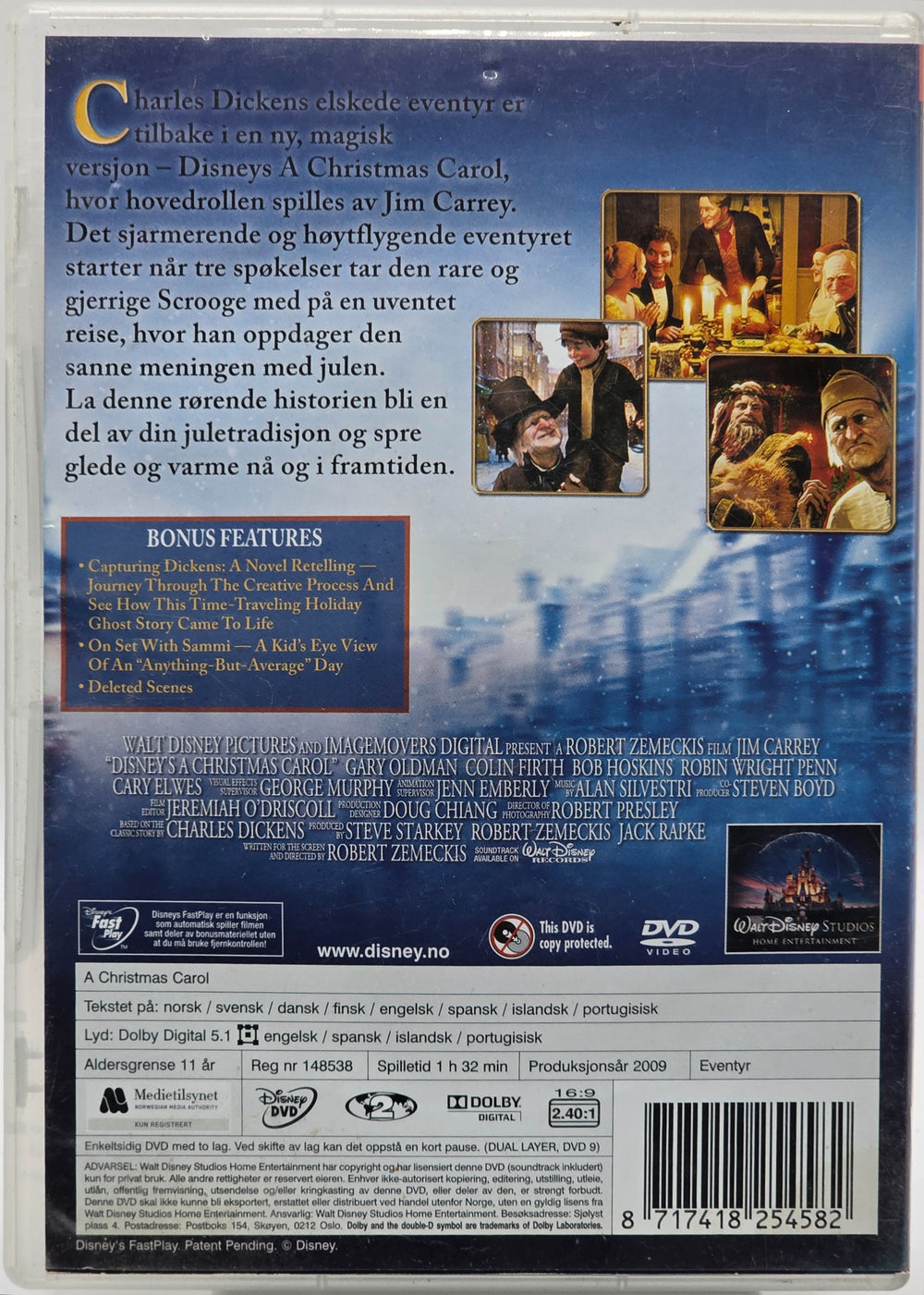 A Christmas Carol. 2009. . DVD leiefilm.