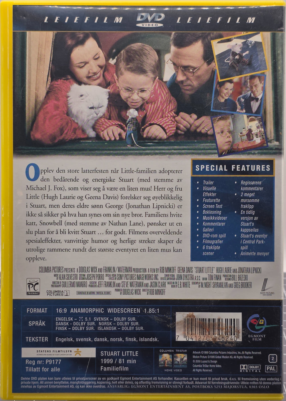 Stuart Little. 1999. . DVD.