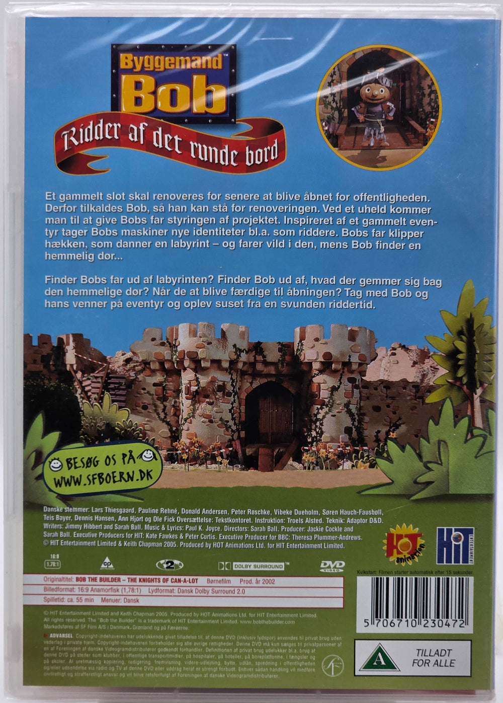 Byggemand Bob – Ridder af det runde bord. Utgivelsesår ukjent. DVD. Ny i plast!