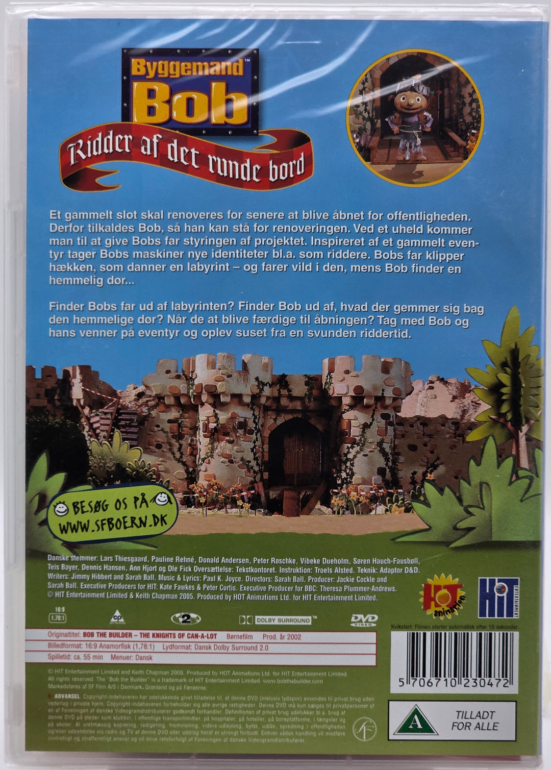 Byggemand Bob – Ridder af det runde bord. Utgivelsesår ukjent. DVD. Ny i plast!