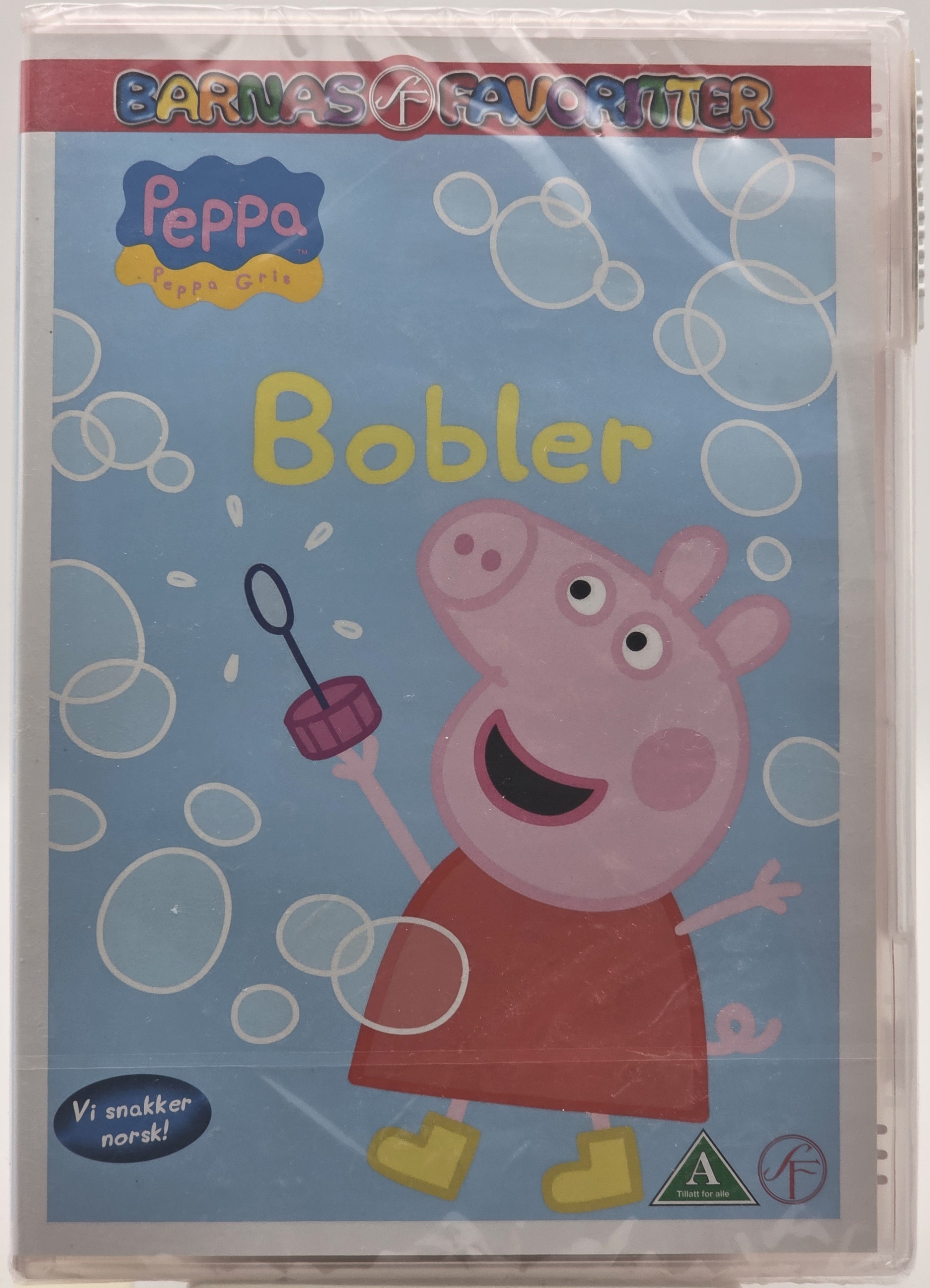 Peppa Gris – Bobler. 2006. DVD. Ny i plast!