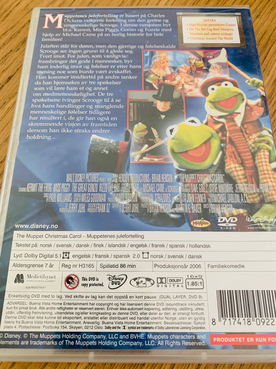 Muppetenes julefortelling – Anniversary Edition. 2002. DVD. Ny i plast!