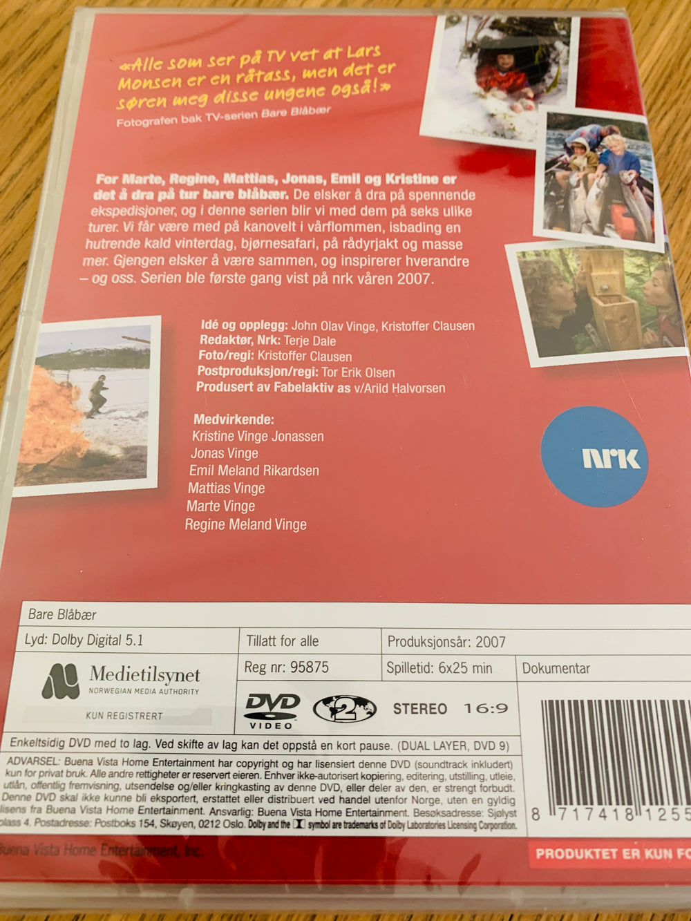 Bare Blåbær. DVD. Ny i plast!