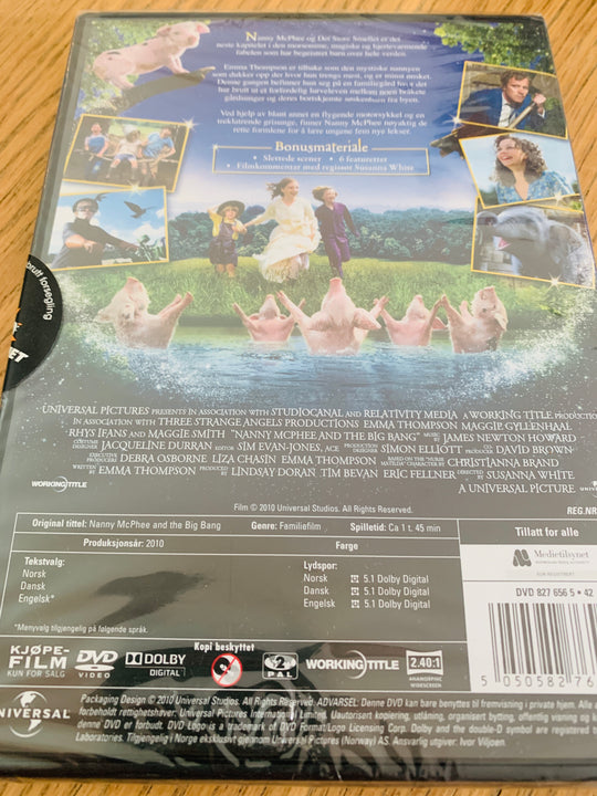 Nanny McPhee & Det Store Smellet. DVD. Ny i plast!