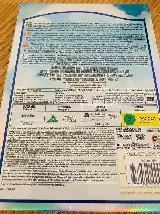 Madagascar. DVD. Ny i plast!