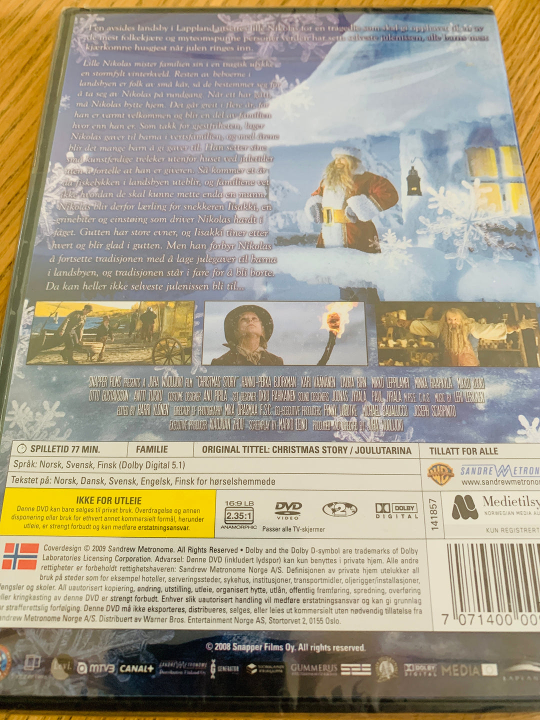 Historien om Julenissen. DVD. Ny i plast!