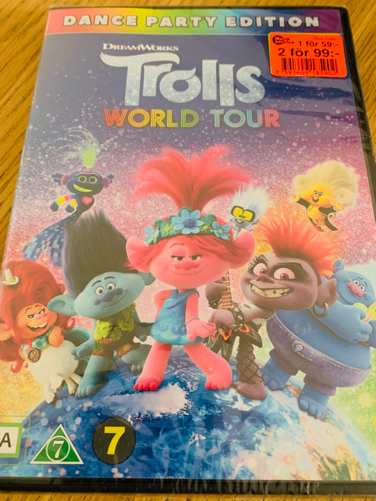Trolls – World Tour. 2020. DVD. Ny i plast!